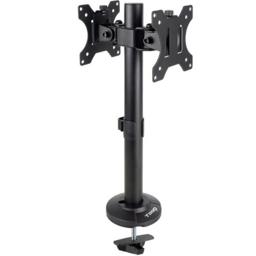 art_too-soporte20db1132tn-b_1 Soporte de Mesa para 2 Monitores TooQ DB1132TN-B/ Giratorio/ Inclinable/ hasta 8kg