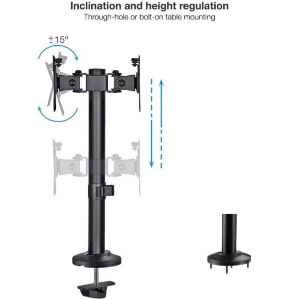 art_too-soporte20db1132tn-b_2 Soporte de Mesa para 2 Monitores TooQ DB1132TN-B/ Giratorio/ Inclinable/ hasta 8kg