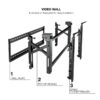 Soporte de Pared para Videowall Inclinable Tooq TQVW5470T para TV de 54-70"/ hasta 70kg