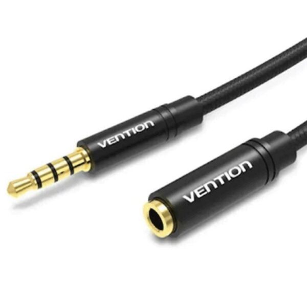 art_ven-cab20bhbbi_1 Cable Estéreo Vention BHBBI/ Jack 3.5 Macho - Jack 3.5 Hembra/ 3m/ Negro
